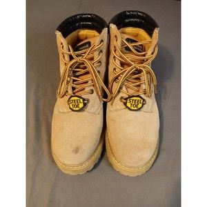 Boone and Crocket work boots, size 10, leather, steel toe, excellent condition